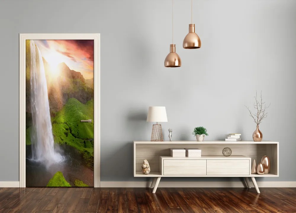 Ajtó méretű poszter tájak vízesés 85x205 cm