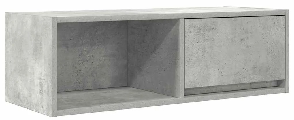 betonszürke szerelt fa TV-szekrény 80x31x25,5 cm