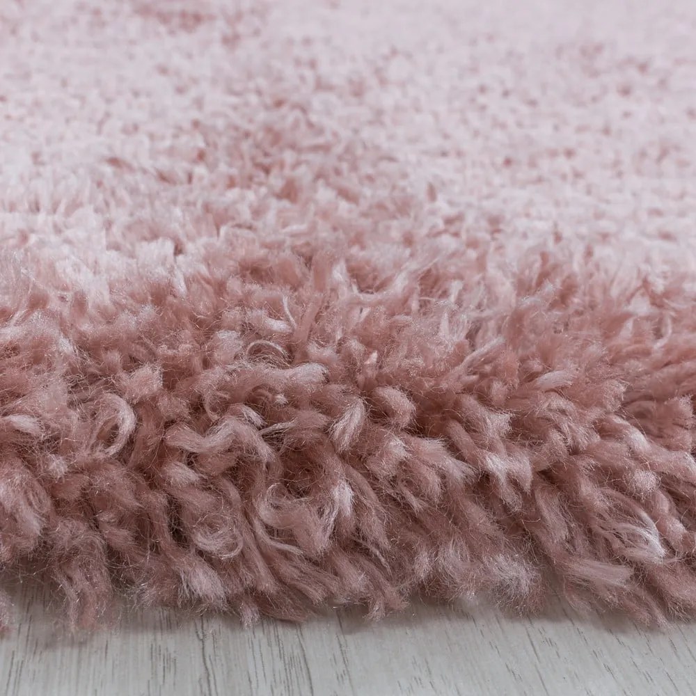 Rózsaszín kerek szőnyeg ø 120 cm Fluffy – Ayyildiz Carpets