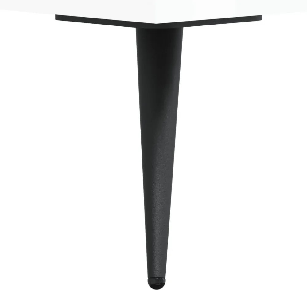 fehér magasfényű szerelt fa TV-szekrény 150x36x30 cm