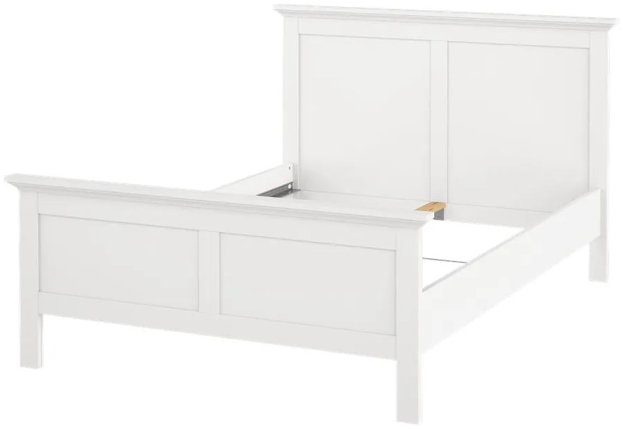 Fehér franciaágy 140x200 cm Paris – Tvilum