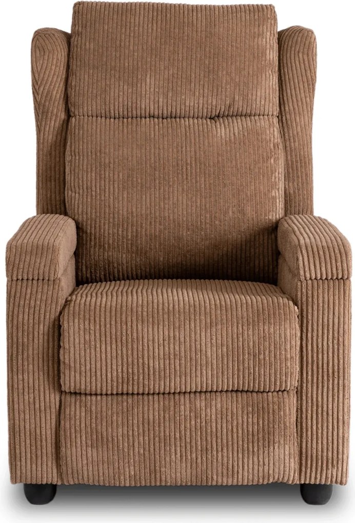 Fotel Rozkładany SPENCER Brązowy Sztruksowy