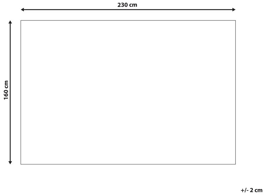 Narancssárga rövid szálú szőnyeg 160 x 230 cm GESI II  Beliani