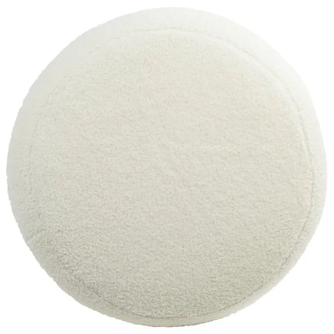Fehér buklé puff Kimi – Light & Living