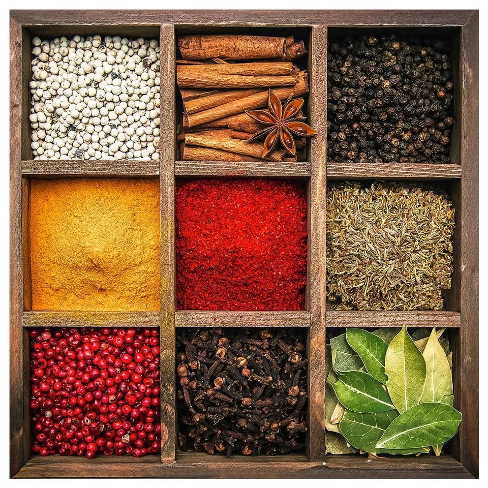 Üveg kép 30x30 cm Spices Box – Styler