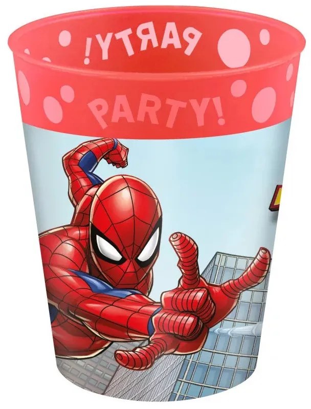 Pókember Crime Fighter micro prémium műanyag pohár szett 4 db-os 250 ml