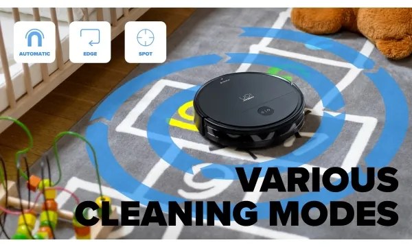 Niceboy ION Charles i6 - Intelligens robotporszívó 2in1 2600 mAh Wi-Fi fekete