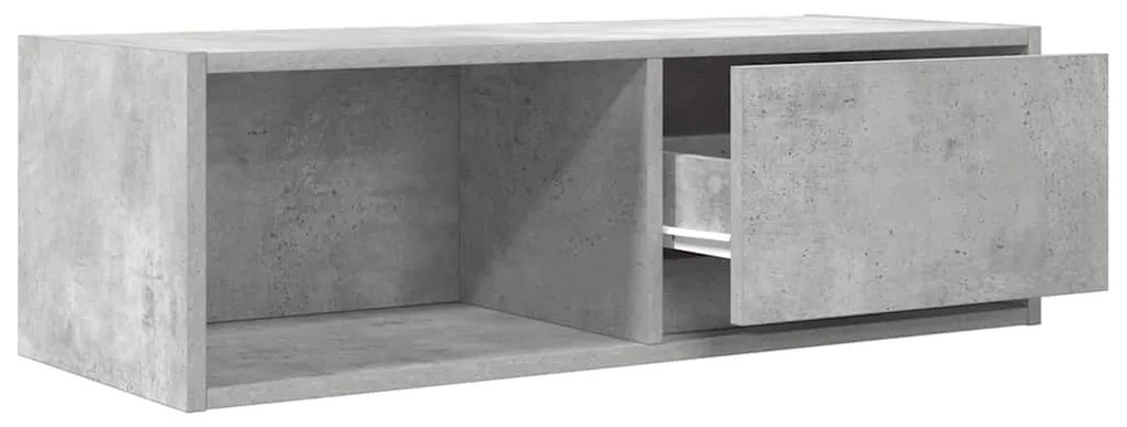2 db betonszürke szerelt fa TV-szekrény 80x31x25,5 cm