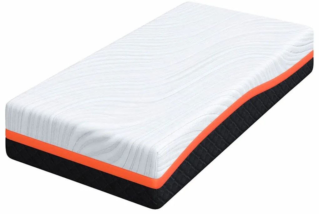 Matrac Fehér és Szürke 80 x 160 cm Memóriahab