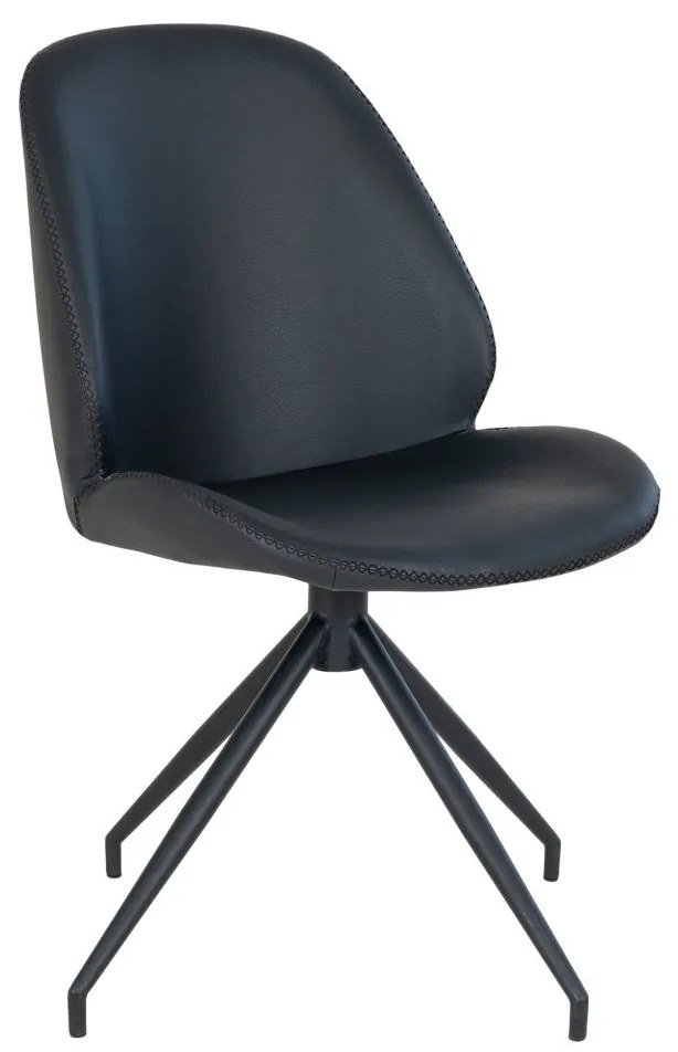 Monte Carlo forgó étkezőszék ecobőr fekete