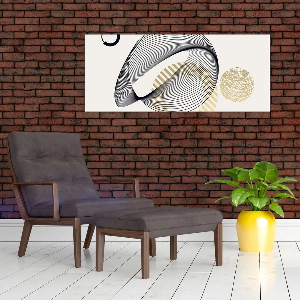 Kép - Geometriai formák N⁰3 (120x50 cm)