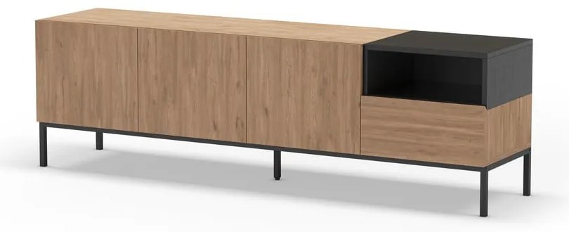 Natúr színű TV-állvány 180x55 cm Cailin – Marckeric