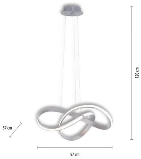 Paul Neuhaus 8291-55 - LED Dimmelhető csillár zsinóron MELINDA LED/30W/230V