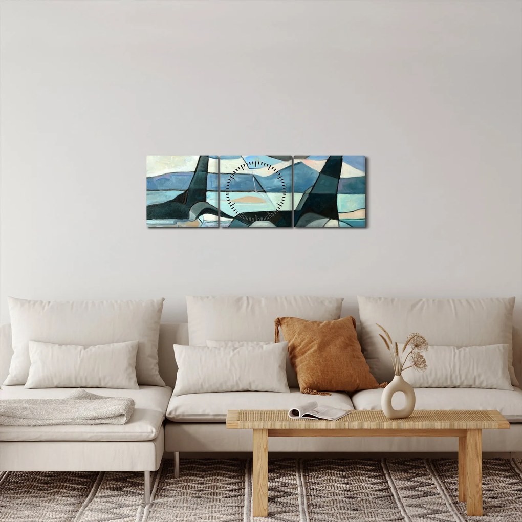 Kép - Orcas (órával) (90x30 cm)