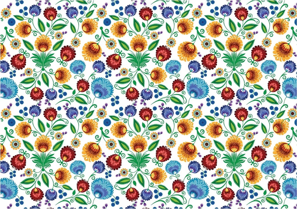 Fotótapéta Virágok Boho Eklektika Minimalizmus Levelek 416x254 Nappaliba +ragasztó