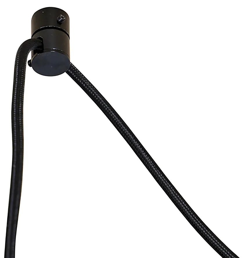 Ipari lógólámpa fekete 3-lámpás - Cava