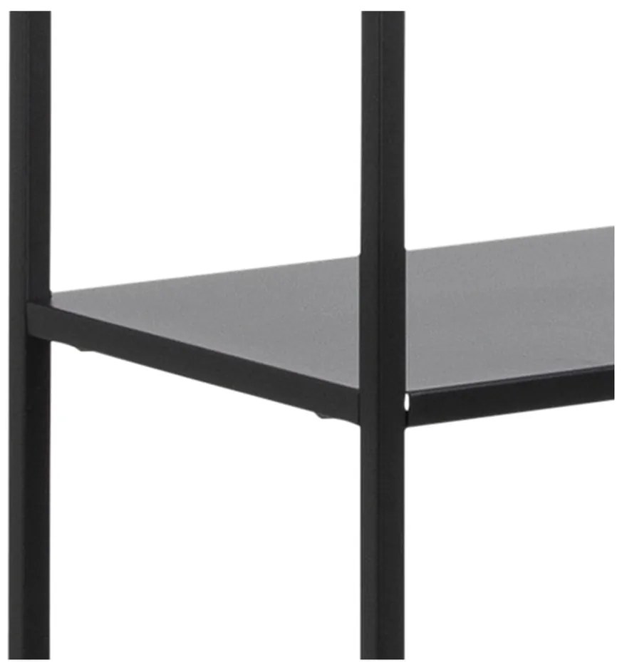 Fekete fém könyvespolc 70x185 cm Newcastle – Actona