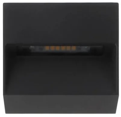LED2 - LED Kültéri fali lámpa STEP ON LED/3W/230V antracit IP54