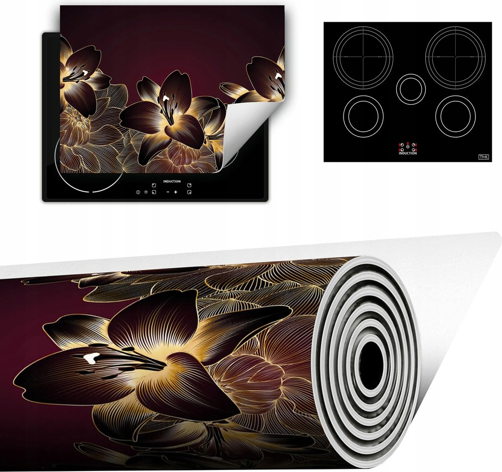 Vinyl Szőnyeg A Konyhába Több Hely 70x52 Orchidea virágok