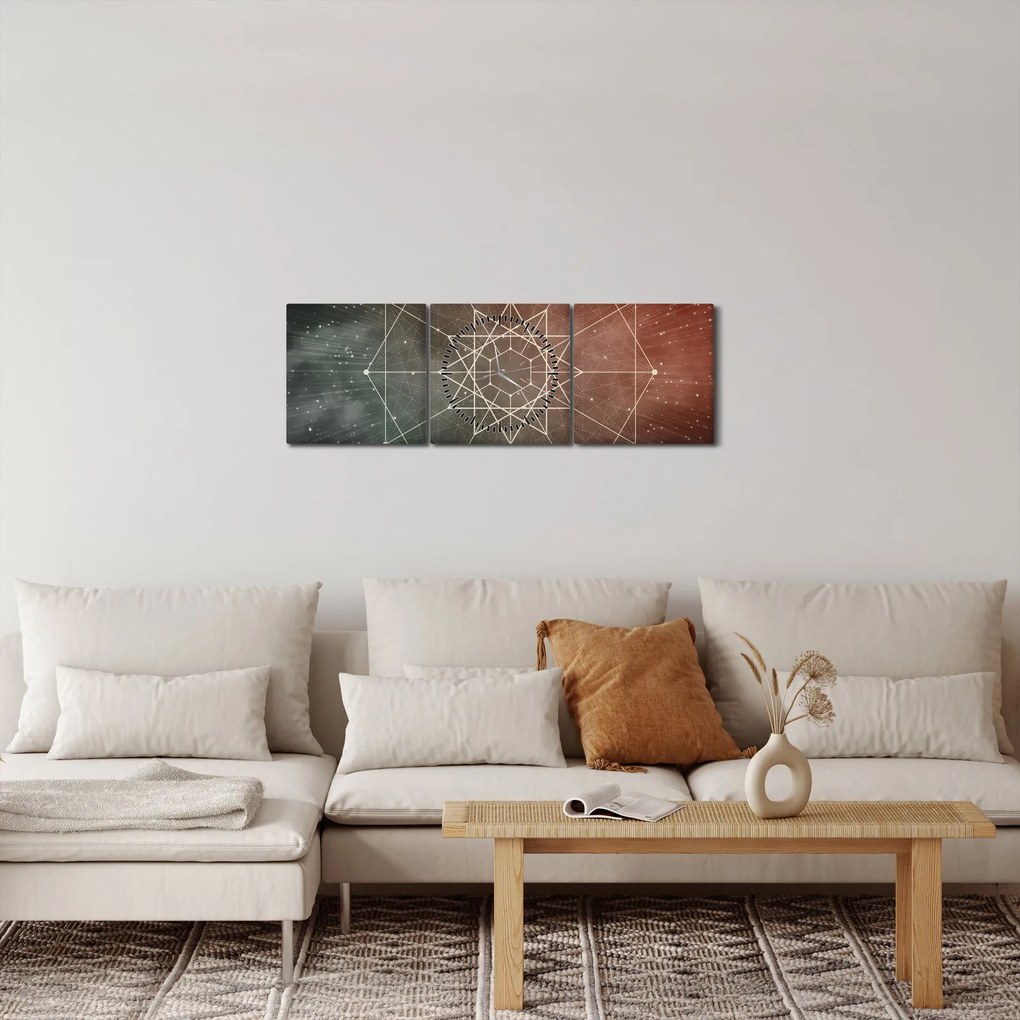 Kép - Kozmikus dodekagram (órával) (90x30 cm)