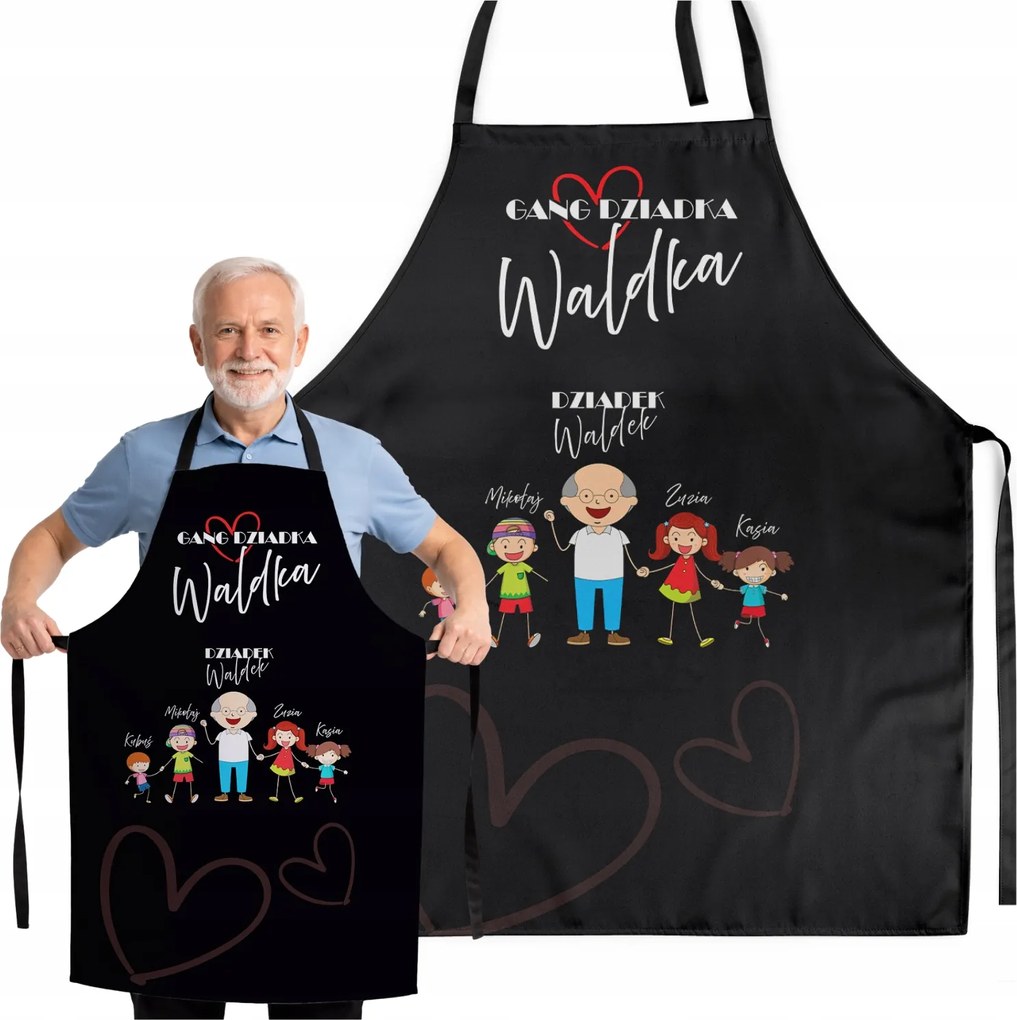 Konyhai Kötény Ajándék Nagypapának És Nagymamának Személyre Szabható+ Név
