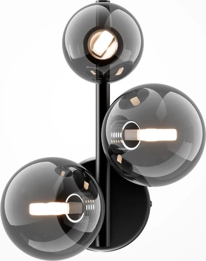 Maytoni modern fali lámpa dallas fekete füstös mymod545wl-03b