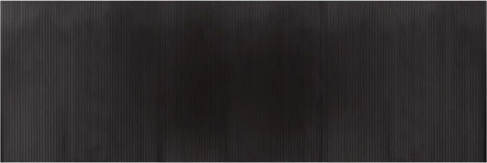 vidaXL négyszögletű sötétbarna bambusz szőnyeg 100 x 300 cm