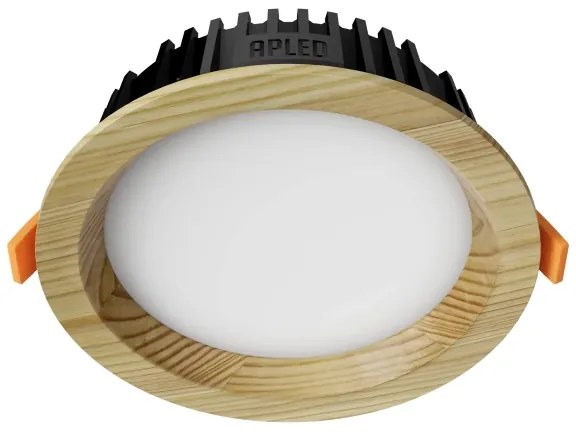 APLED - LED Lámpa RONDO WOODLINE LED/6W/230V 4000K átm. 15 cm fenyő tömör fa