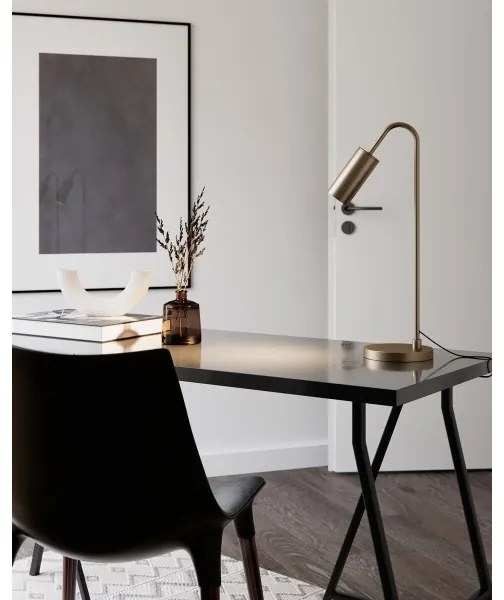 ByRydens 4002580-6503 - CURVE asztali lámpa 1xGU10/7W/230V aranyszínű