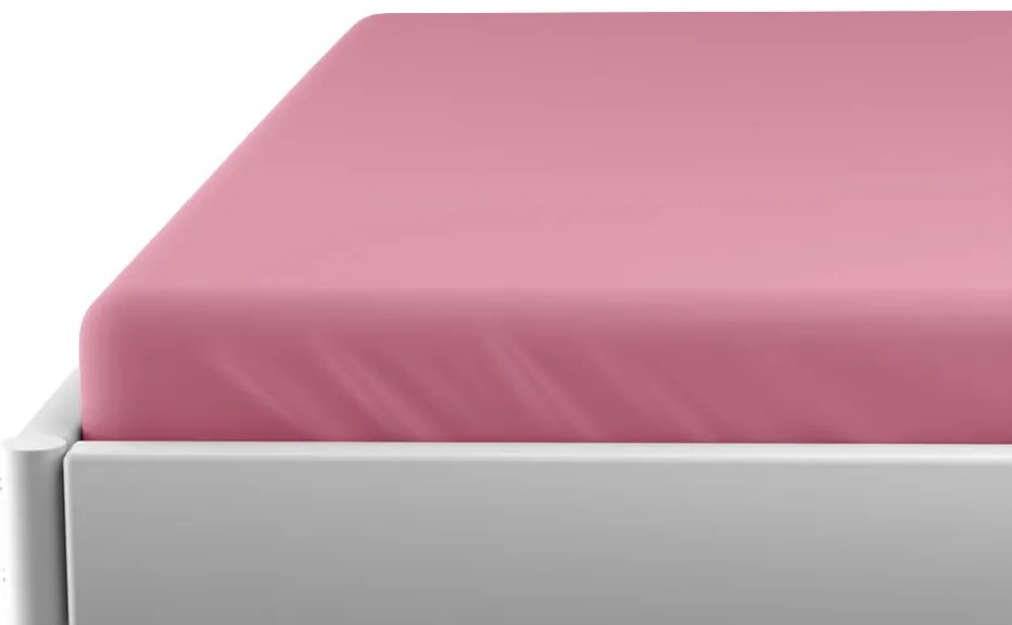 Vízhatlan lepedő gyermekágyhoz JERSEY 60x120 cm rózsaszín