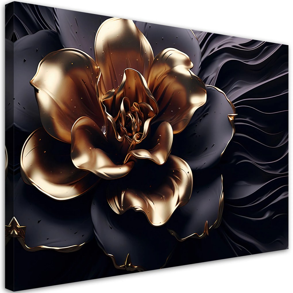 Gario Vászonkép Arany virág Méret: 120 x 80 cm