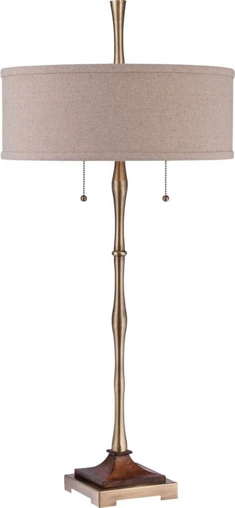 Quoizel klasszikus asztali lámpa hickman antik bronz elsqzs-ckhm1879t