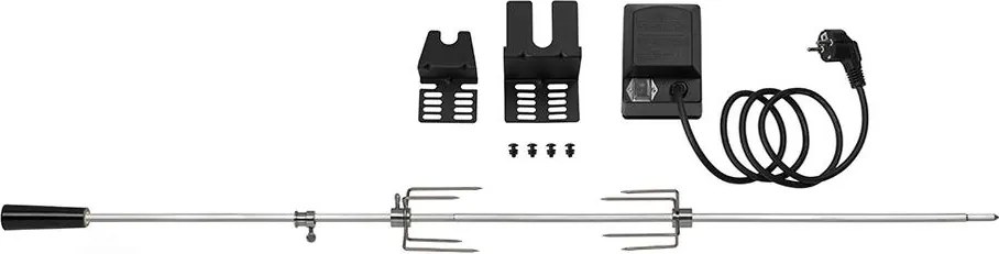 Grill nyárs + 220 V elektromos motorral a RANGLER grillhez
