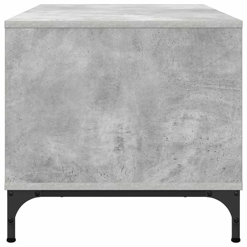 Dohányzóasztal Beton szürke 90 x 49 x 46 cm Faanyag