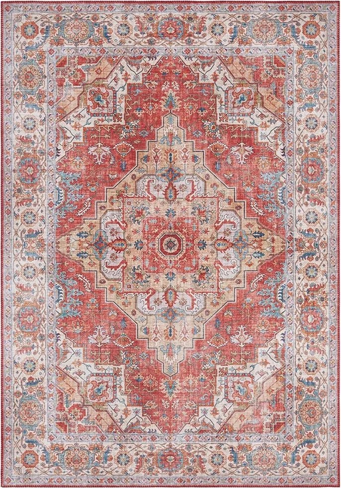 Keleti szőnyeg nappaliba 160x230cm, piros lapos szövésű