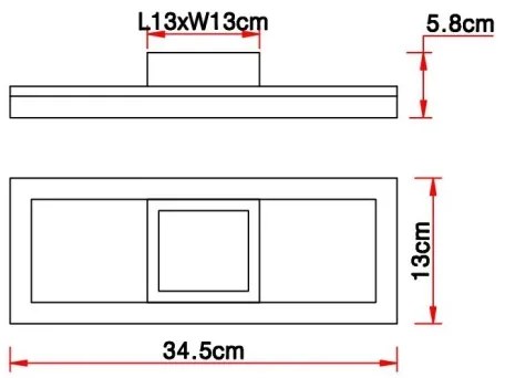 Globo 67297D1 - LED Mennyezeti lámpa BEATRIX LED/12W/230V