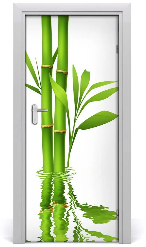 Ajtó tapéta Bambusz 85x205 cm