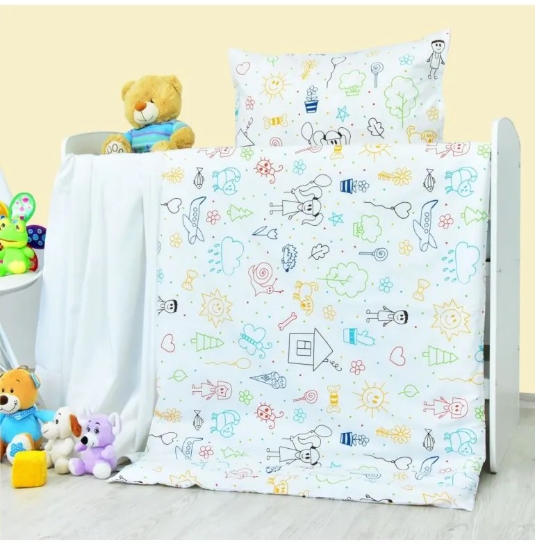 EMI Happy pamut gyerek ágyneműhuzat, Párna 70x90