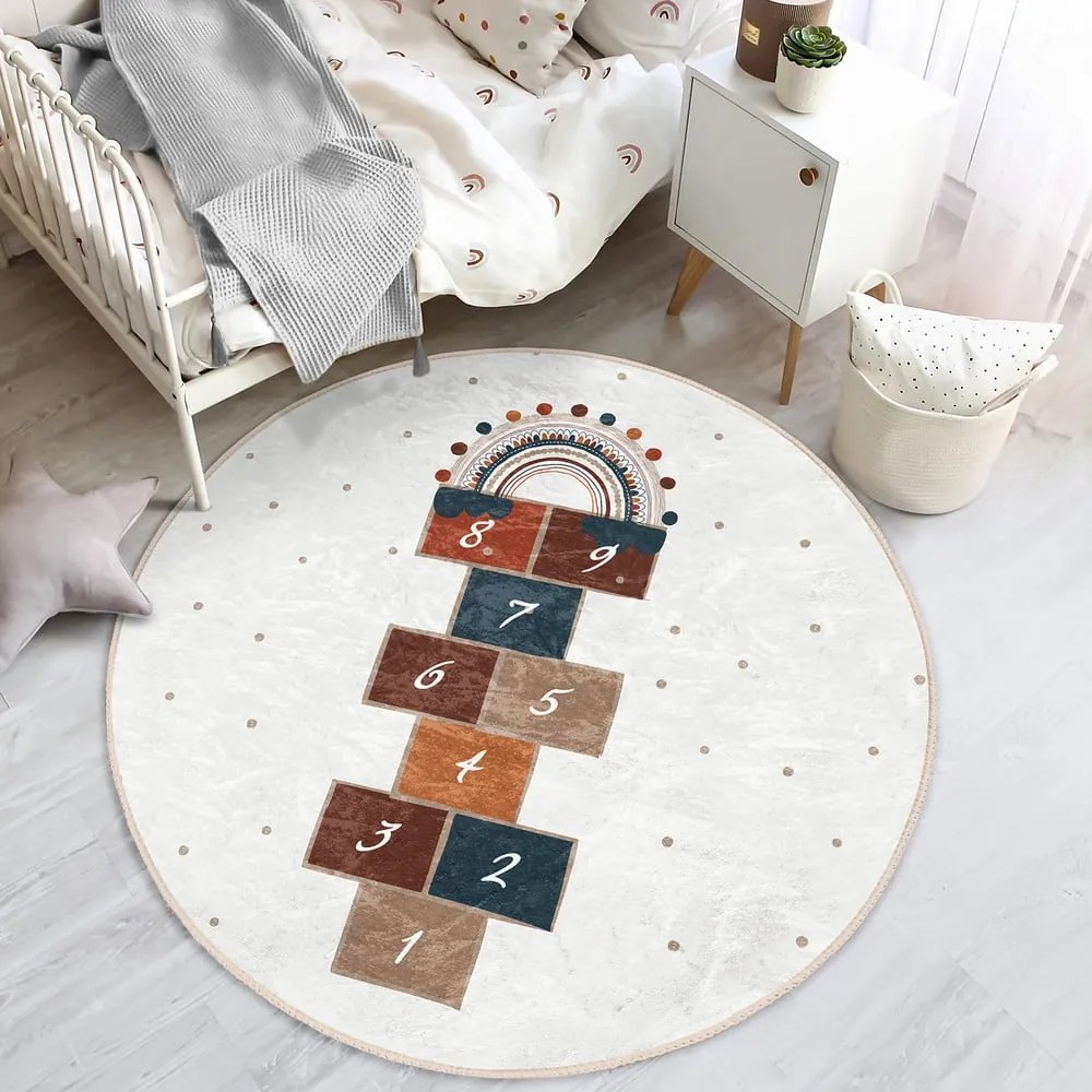 Krémszínű gyerek szőnyeg ø 80 cm Comfort – Mila Home