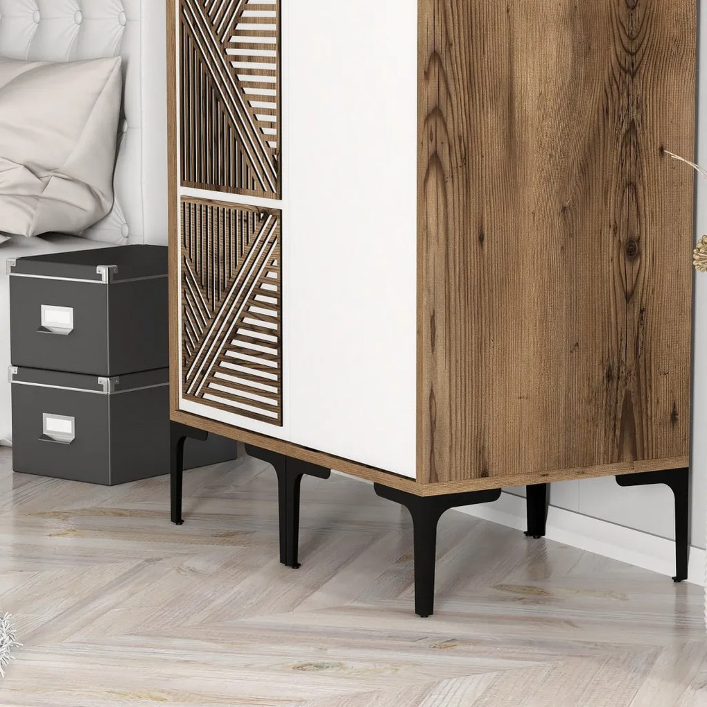 Kumsal PS - Walnut, White
