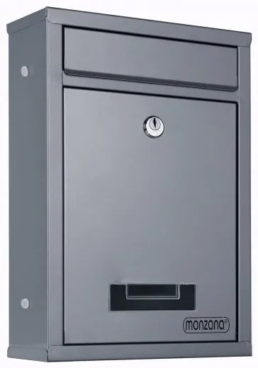 monzana® Postaláda 32x22x9 cm - ezüst