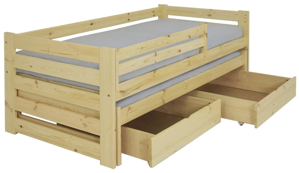 Wilsondo VERONIKA 7 gyerekágy 90x200 vendégággyal - natúr