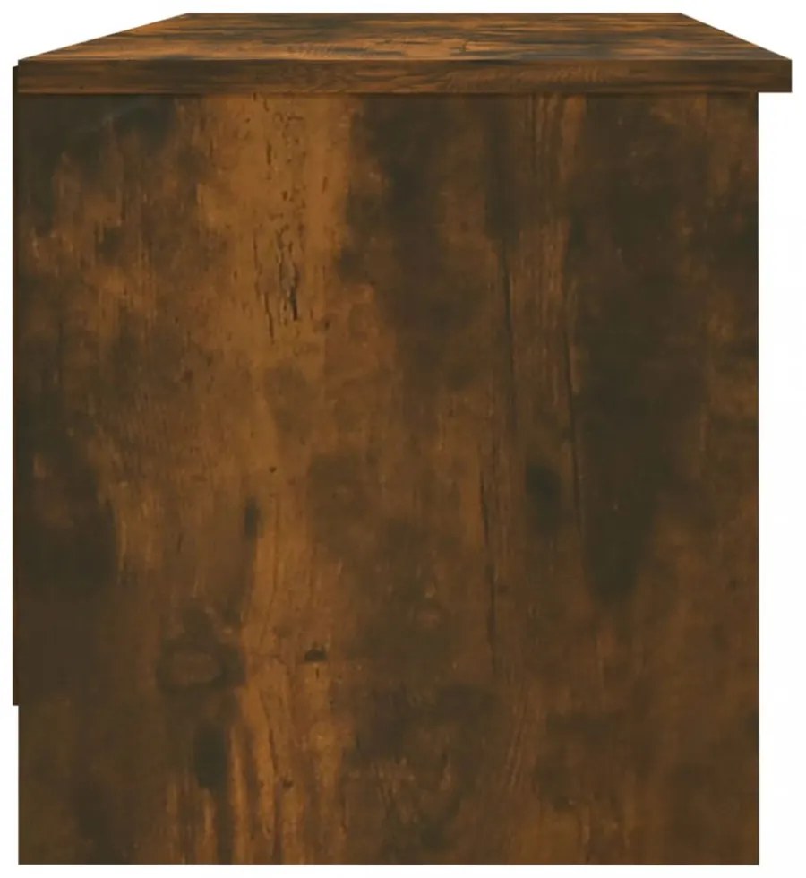 füstös tölgyszínű szerelt fa TV-szekrény 102 x 35,5 x 36,5 cm