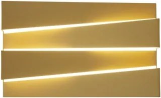 Searchlight 86410GO - LED fali lámpatest SECTION LED/18W/230V aranyszínű