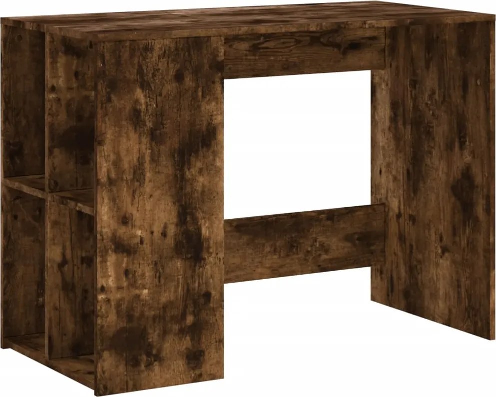 vidaXL füstös tölgy színű szerelt fa íróasztal 102x50x75 cm