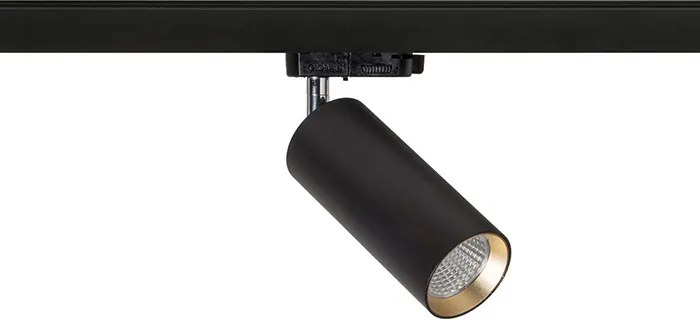 RENDL MAVRO háromáramkörös sínre fekete/aranysárga 230V LED 12W 38° 3000K