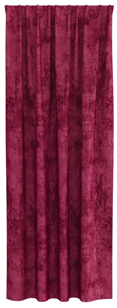Velúr Függöny 2 db fülekkel Burgundi Vörös 225x140 cm