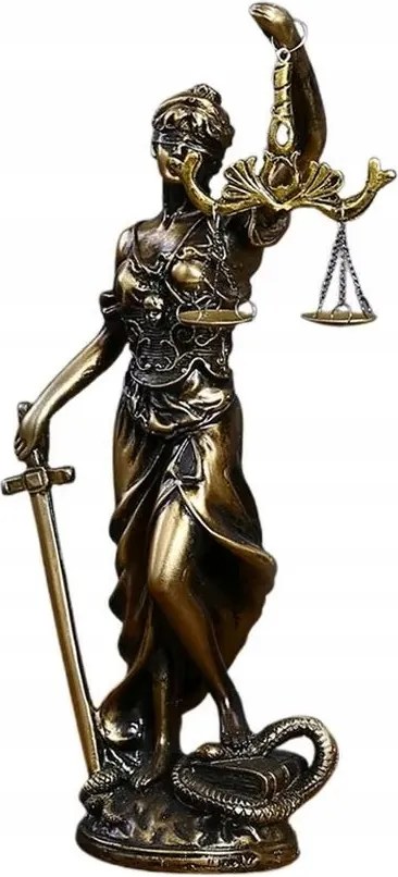 Gyönyörű Figura, Dekoratív Szobor Temida A Jog És Az Igazság Istennője