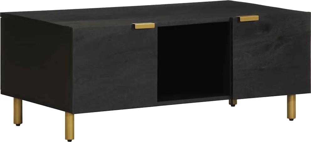 vidaXL fekete szerelt fa dohányzóasztal 100 x 54 x 40 cm
