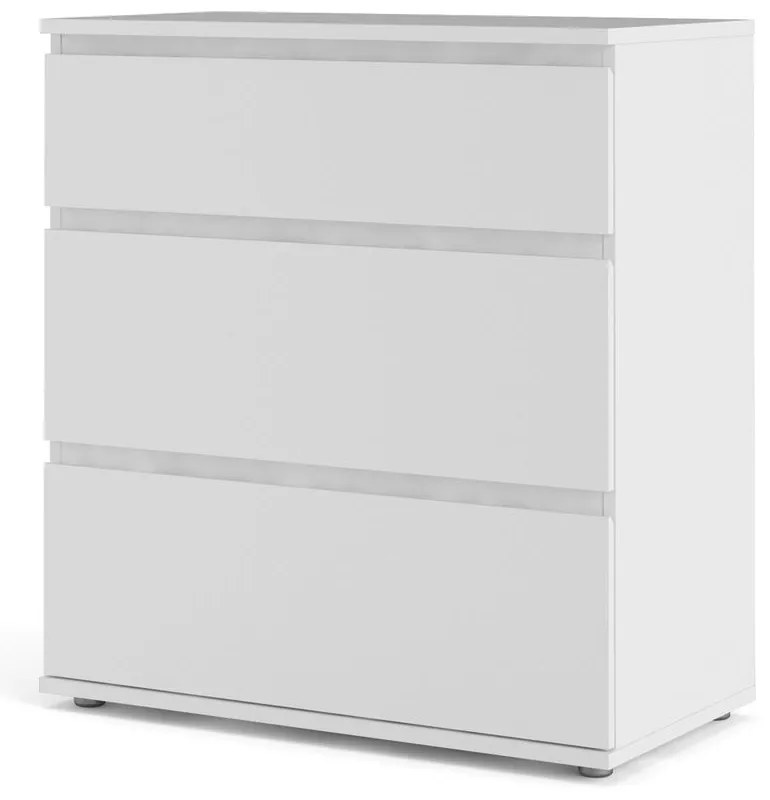 Fehér alacsony komód 77x84 cm Nova – Tvilum